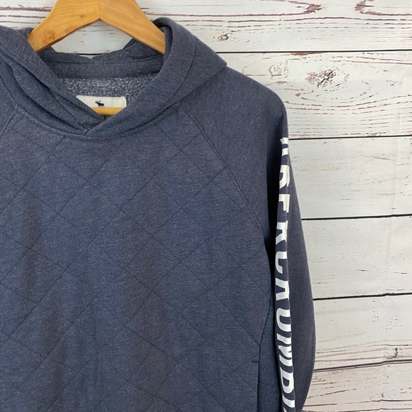 Abercrombie Hoodie Sweatshirt Navy Blue - Picture 5 of 8
